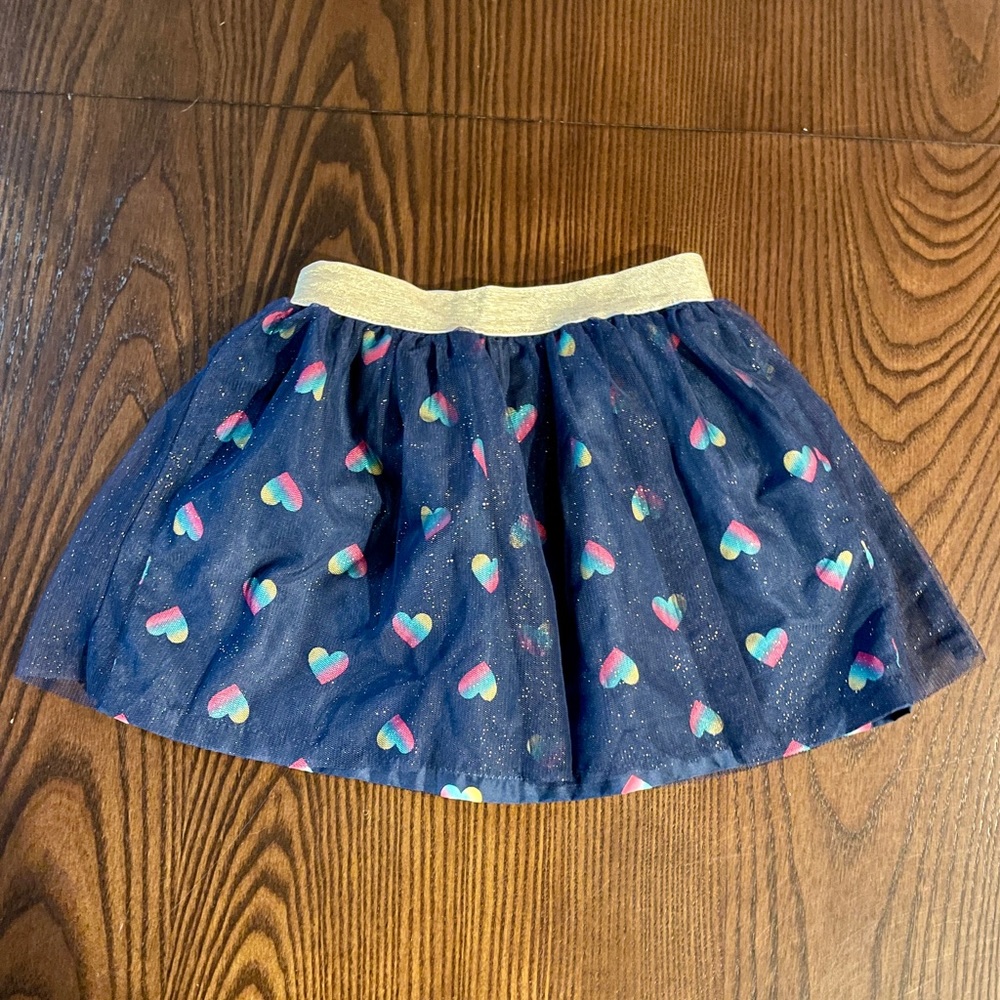 Carter’s tulle sparkle heart skirt, size 24M